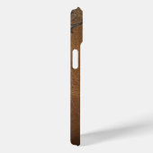 bruin Western Cowboy Leather Initialen Case-Mate iPhone Case (Achterkant / Rechts)