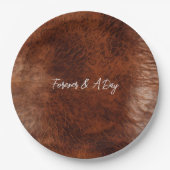 Bruin Western nepleer Papieren Bordje (Voorkant)