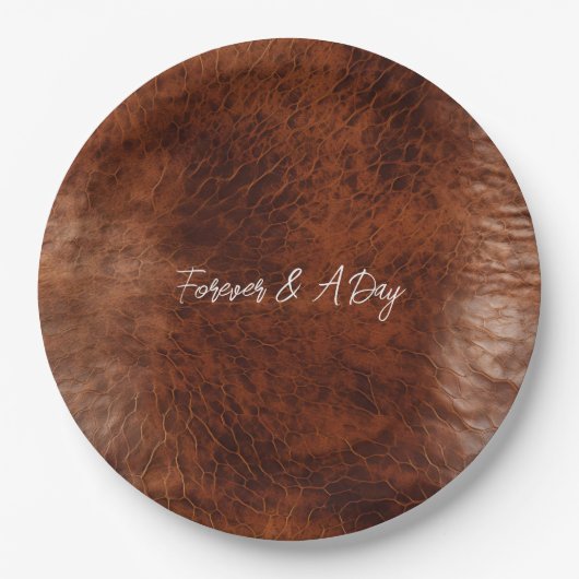 Bruin Western nepleer Papieren Bordje (Voorkant)