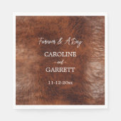 Bruin Western nepleer Servet (Voorkant)