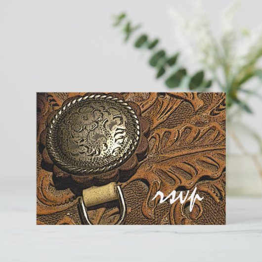 Bruin Western zadelland Weddenschap RSVP (Staand voorkant)