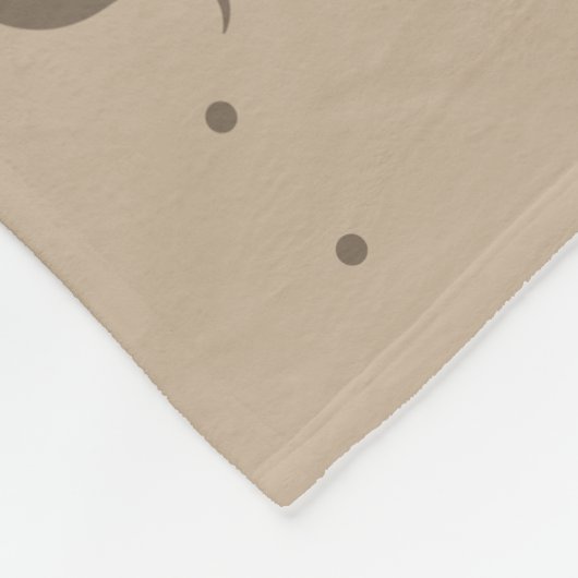 Bruin whippet-dog patroon zachte fleszak fleece deken (Hoek)