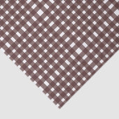 Bruin White Gingham Pattern Tissuepapier (Detail)