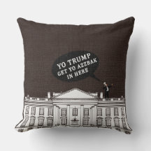 Bruin White Trump kom terug op het whitehouse