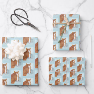 Bruin Wild Horse Blue Mountain Lake - acryl. Inpakpapier Vel