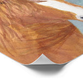 Bruin Wild Horse Blue Mountain Lake - acryl. Poster (Hoek)