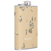 bruin winterskiërs Skipatroon Heupfles (Rechts)