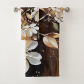 Bruin Wit Branch Badhanddoeken Bad Handdoek (Insitu)