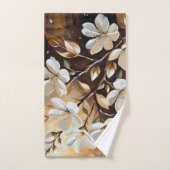 Bruin Wit Branch Badhanddoeken Bad Handdoek (Handdoek)