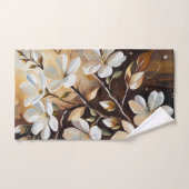 Bruin Wit Branch Badhanddoeken Bad Handdoek (Handdoek)