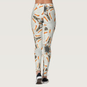 bruin wit bruin leggings (Achterkant)