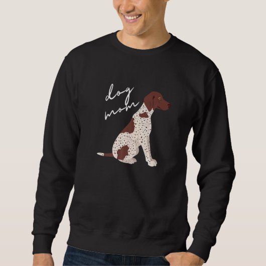 Bruin & Wit Duits Kortharig Pointer Hond Moeder W Trui (Voorkant)