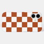 Bruin Wit Geruit Controlepatroon Case-Mate iPhone Case (Achterkant (horizontaal))