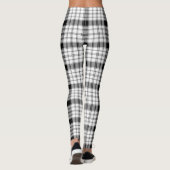 Bruin & Wit geruite leggings Leggings (Achterkant)