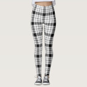 Bruin & Wit geruite leggings Leggings (Voorkant)