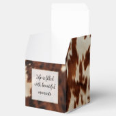 Bruin Wit Koeienhuid Bedankdoosjes (Geopend)