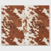 Bruin Wit Koeienhuid Cadeaupapier (Vlak)