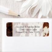 Bruin Wit Koeienhuid Etiket (Insitu)