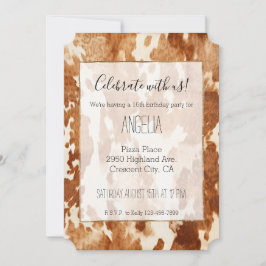 Bruin Wit Koeienhuid Kaart