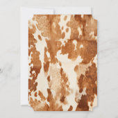 Bruin Wit Koeienhuid Kaart (Achterkant)