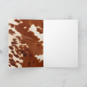 Bruin Wit Koeienhuid Kaart (Binnen)