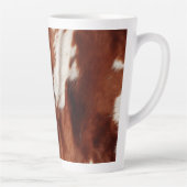 Bruin Wit Koeienhuid Latte Mok (Rechts)