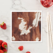 Bruin Wit Koeienhuid Servet (Insitu)