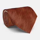 Bruin Wit Koeienhuid Stropdas (Opgerold)