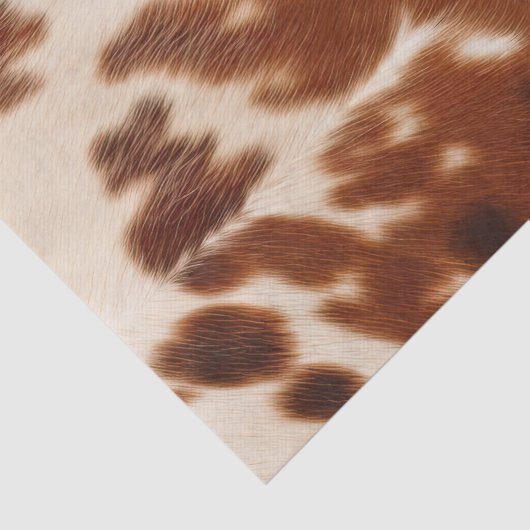 Bruin Wit Koeienhuid Tissuepapier (Detail)