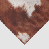 Bruin Wit Koeienhuid Tissuepapier (Detail)
