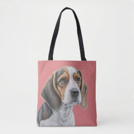 BRUIN & WIT MOOIE BEAGLE HOND TOTE BAG
