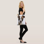 BRUIN & WIT MOOIE GREYHOUND HOND TOTE BAG (Op model)