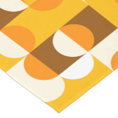 Bruin Wit Sinaasappel Geel Halve cirkelenpatroon Korte Tafelloper (Hoek)