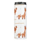 Bruin Wit Speelgoed Dierlijke Cactus Camel Llama Thermosbeker (Achterkant)