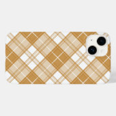 Bruin wit Tartan Patroon yxm0uat9 Case-Mate iPhone Case (Achterkant (horizontaal))