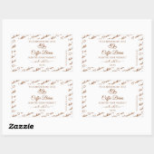 Bruin wit Word Cloud Lijst Product Labels hart (Vel)