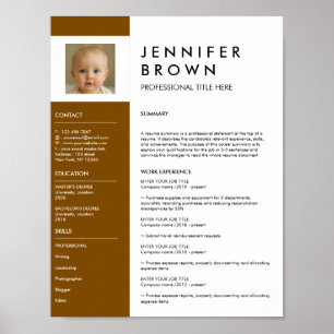 Bruin Witte cv fotografie digitale download Poster