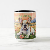 Bruin & Witte Frenchie: De Verrukking van Uw Ochte Koffiemok (Midden)