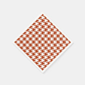 Bruin Witte Houndstooth Schotse ruit Design Servet (Hoek)
