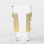 Bruin witte lephant Gift Exchange - aangepaste tek Glas (Rechts)