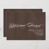 Bruin Witte Moderne repetitie Binnenkort Kaart (Voorkant / Achterkant)