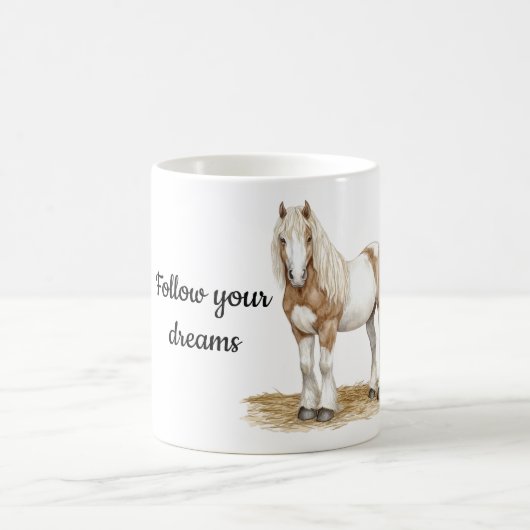 Bruin Witte Paard Koffiemok (Center)