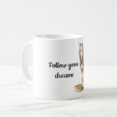 Bruin-witte paarden koffiemok (Voorkant links)