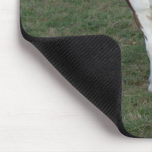 Bruin-witte paarden muismat (Hoek)