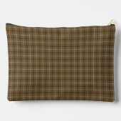 Bruin Witte Plaid Klassiek Patroon Retro Etui (Achterkant)