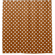 Bruin Witte Polka Dots Design