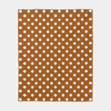 Bruin Witte Polka Dots Design