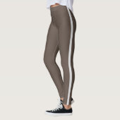 Bruin witte streep leggings (Links)