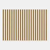 Bruin & Witte Strepen Inpakpapier Vel (Voorkant 2)