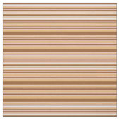 Bruin-witte strepes stof (Swatch)